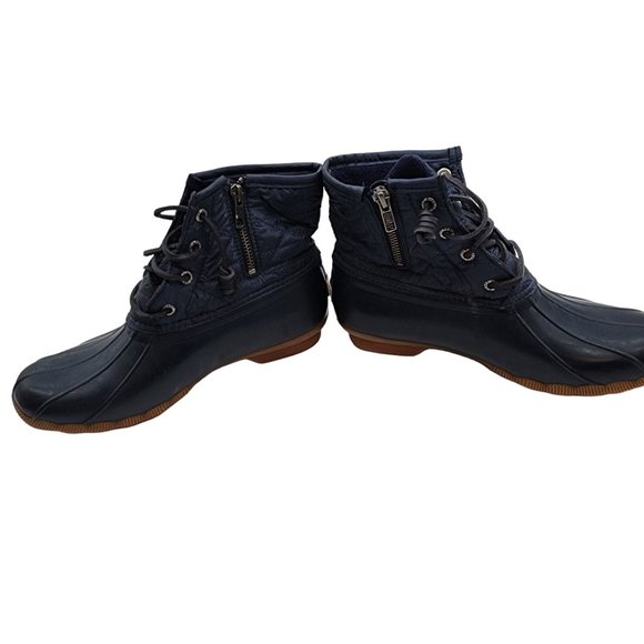 Sperry Saltwater Duck Boot Navy Blue Womens size 7.5 - Picture 6 of 8